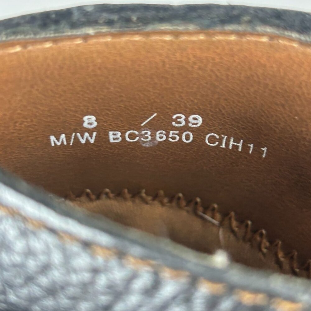 b.o.c. Born Concept Leather Mules Womens 8 Black Buckle Comfort Casual - Picture 5 of 10